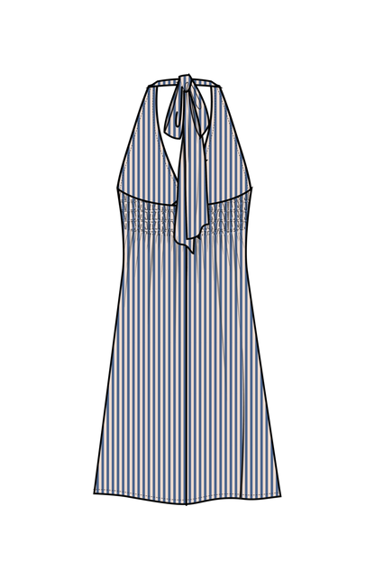 Summer Day Mini Halter Dress