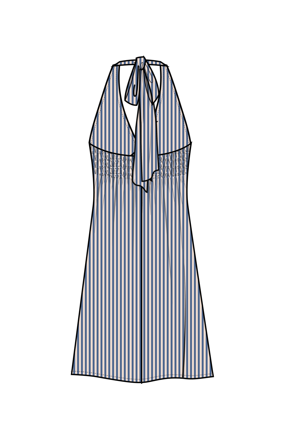 Summer Day Mini Halter Dress