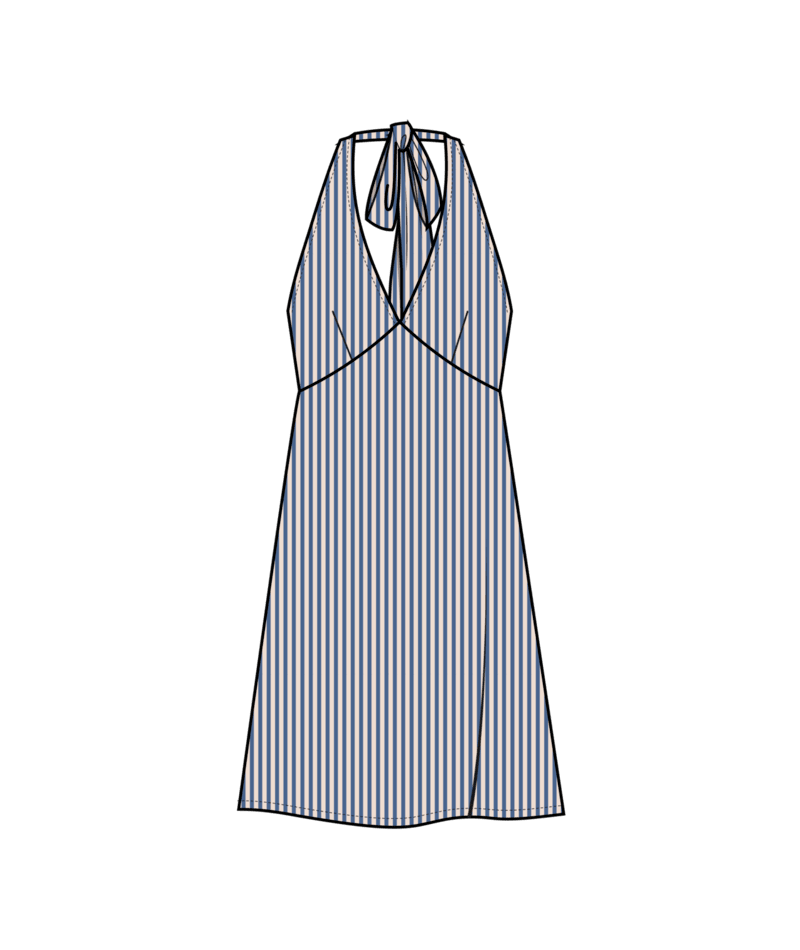 Summer Day Mini Halter Dress