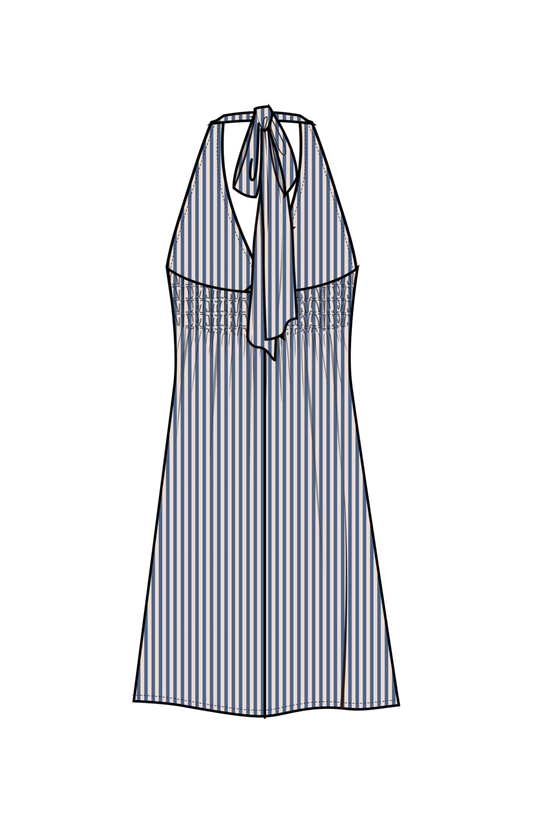 Summer Day Mini Halter Dress