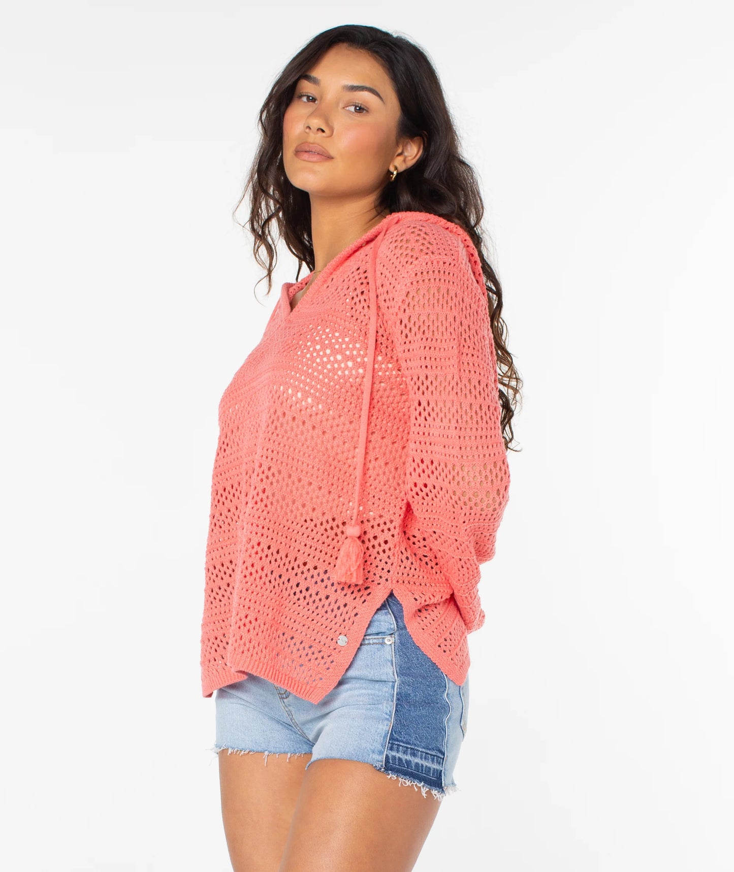 Hippie Love Solid V-Neck Sweater