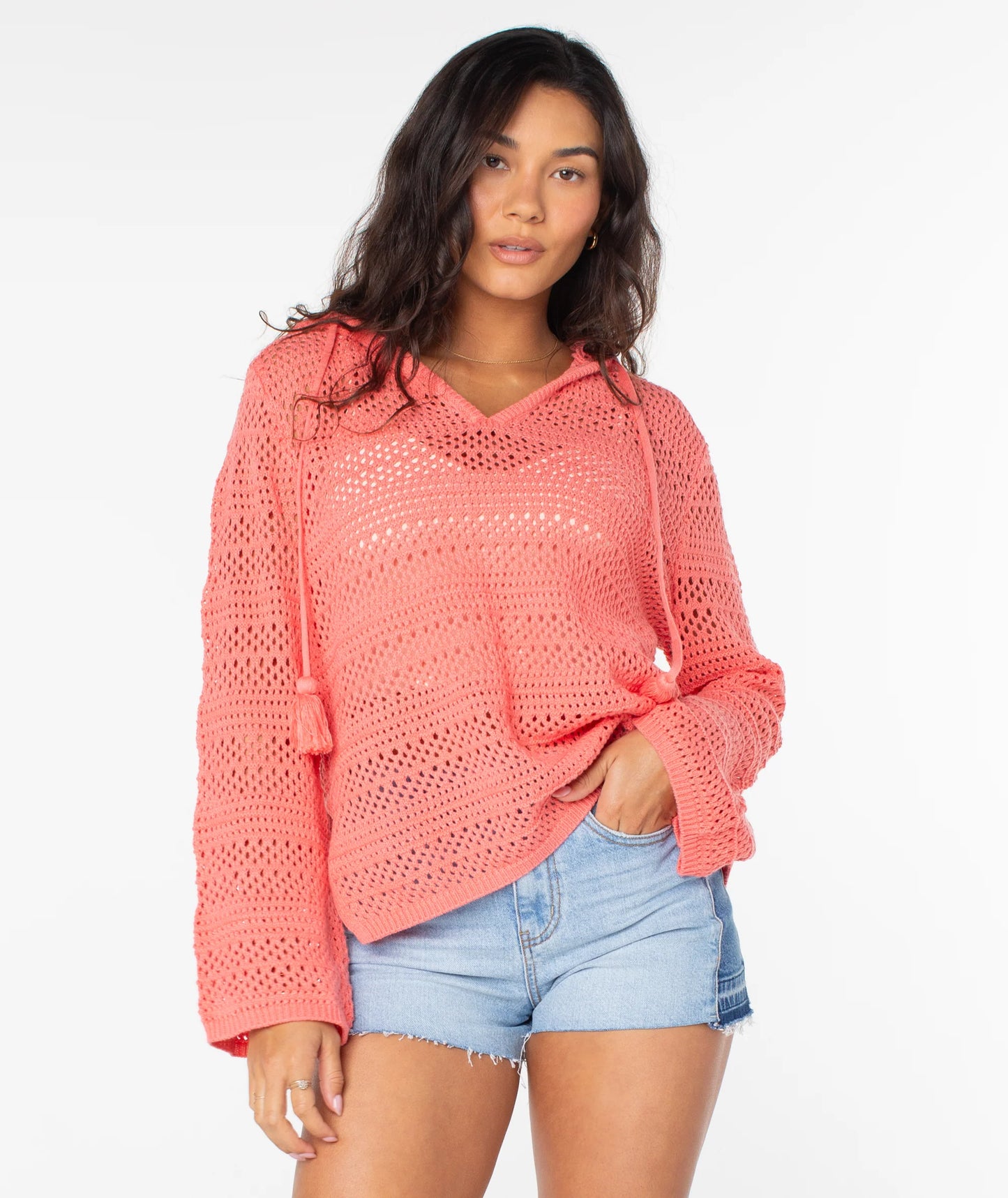 Hippie Love Solid V-Neck Sweater