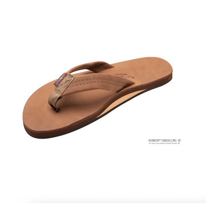 Men's Single Layer Premier Leather 1" Strap Sandal