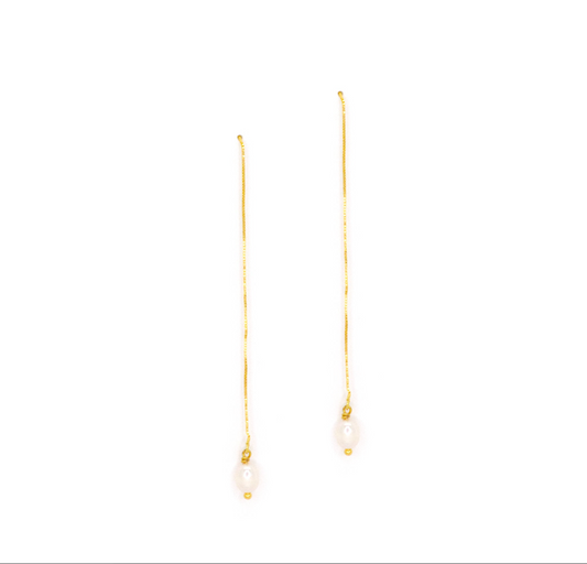 Pearl Thread Earrings