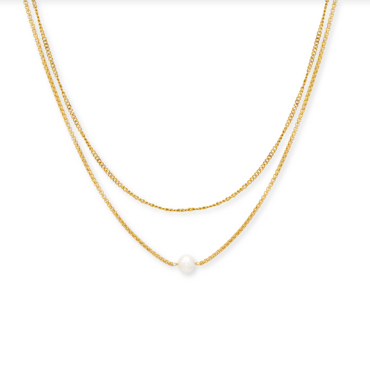 Layered Pearl Necklace