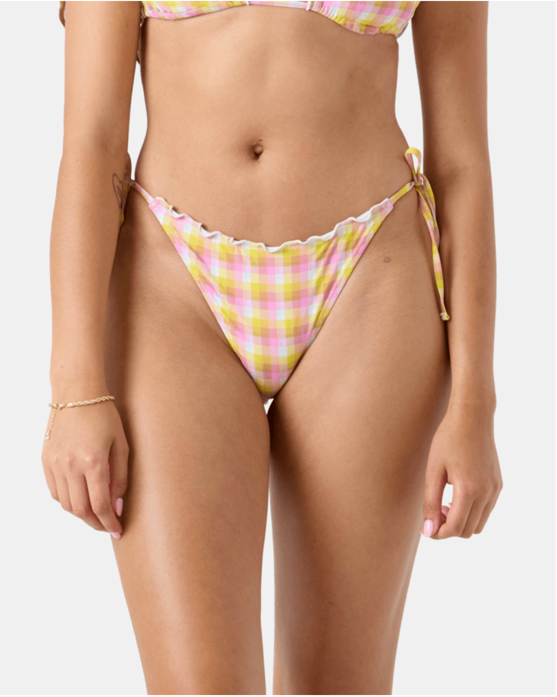 Check Me Out tie-side cheeky bikini bottom by Roxy