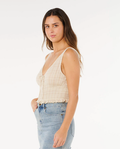 Paradise Check tank top by Rip Curl