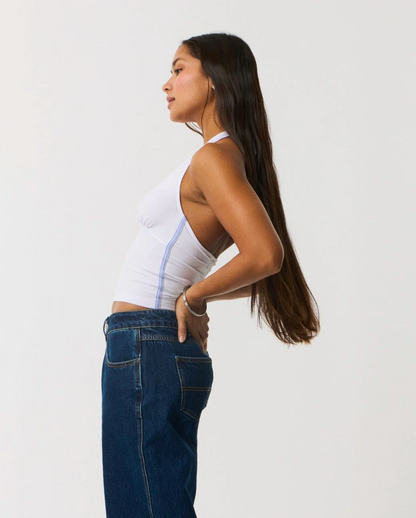 Archive Script jersey halter top by Rip Curl