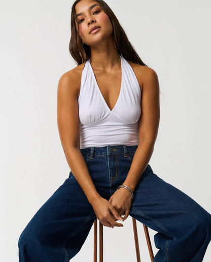 Archive Script jersey halter top by Rip Curl