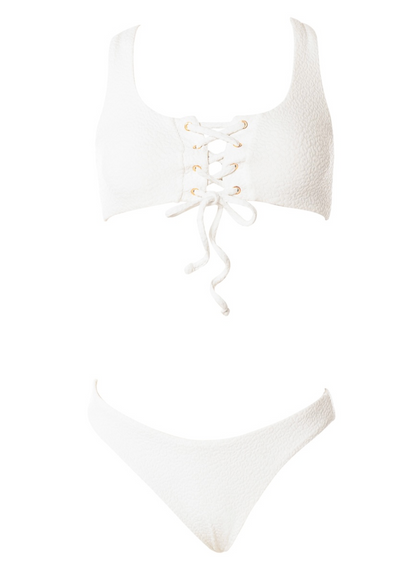 Coconut Milk Dazzle classic bralette bikini top by Maaji