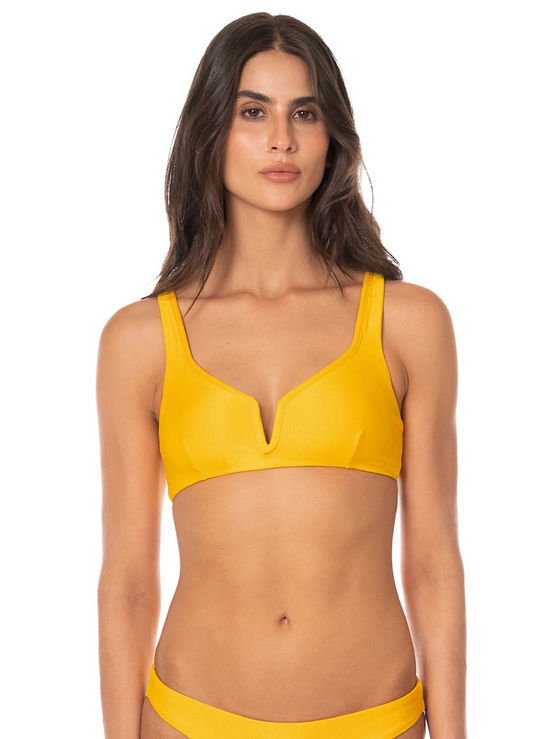 Sunbeam Sorbet Victoria reversible V-wire bikini top by Maaji