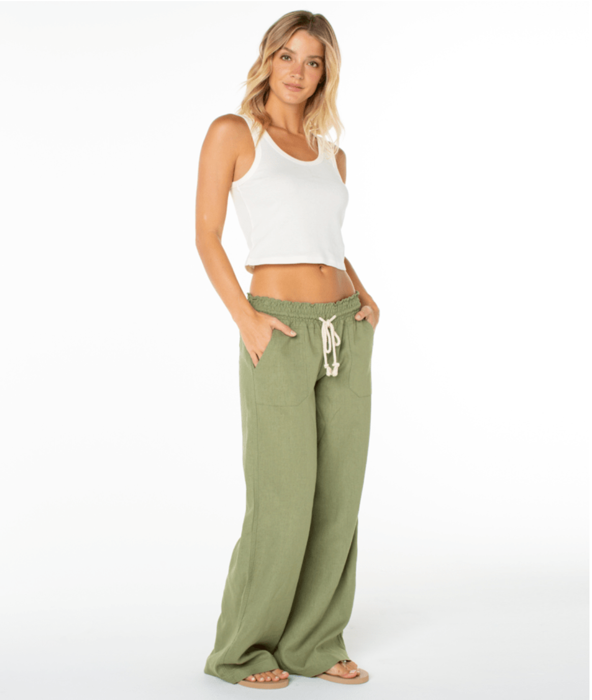 Oceanside wide leg beach pant by Roxy