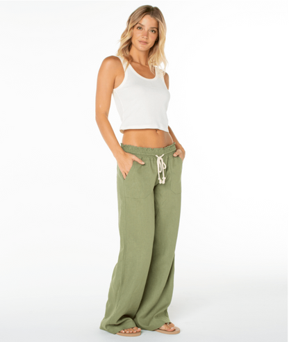 Oceanside wide leg beach pant by Roxy