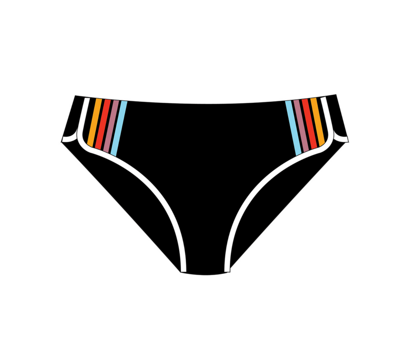 Swell Revival Surf Pant Full Coverage Bikini Bottom