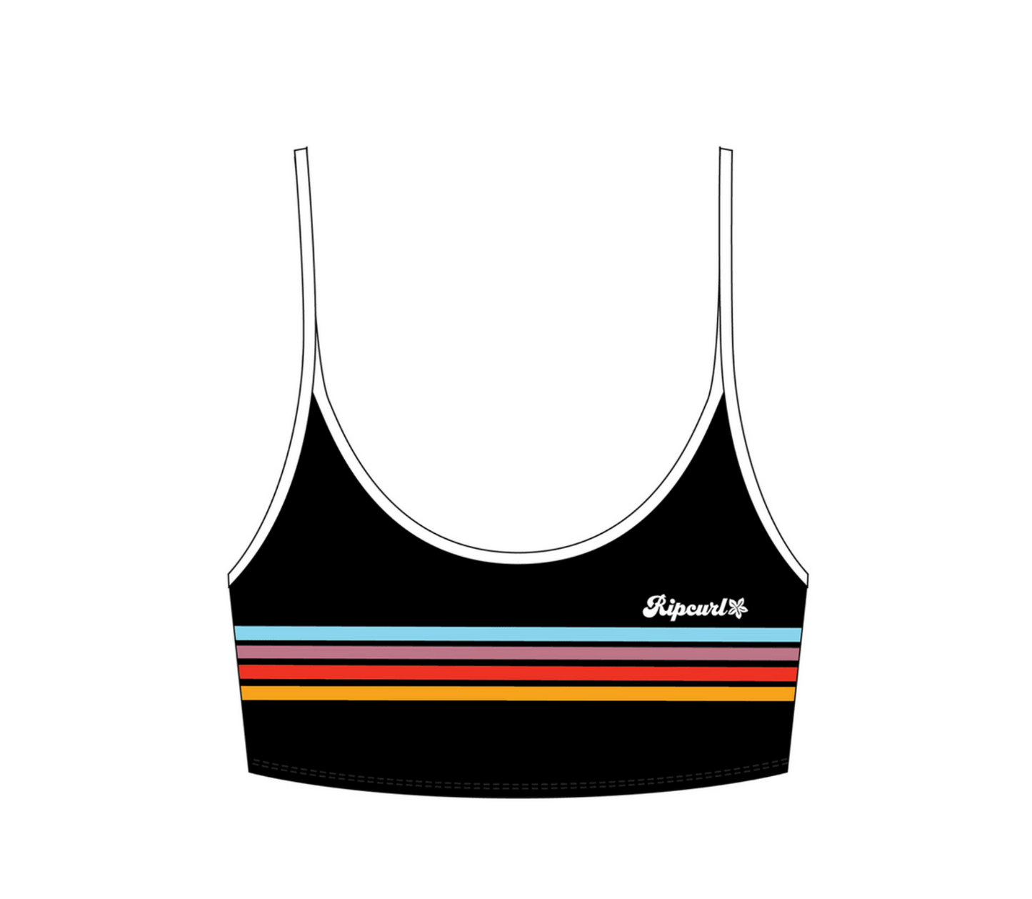 Swell Revival Crop Tank Bikini Top