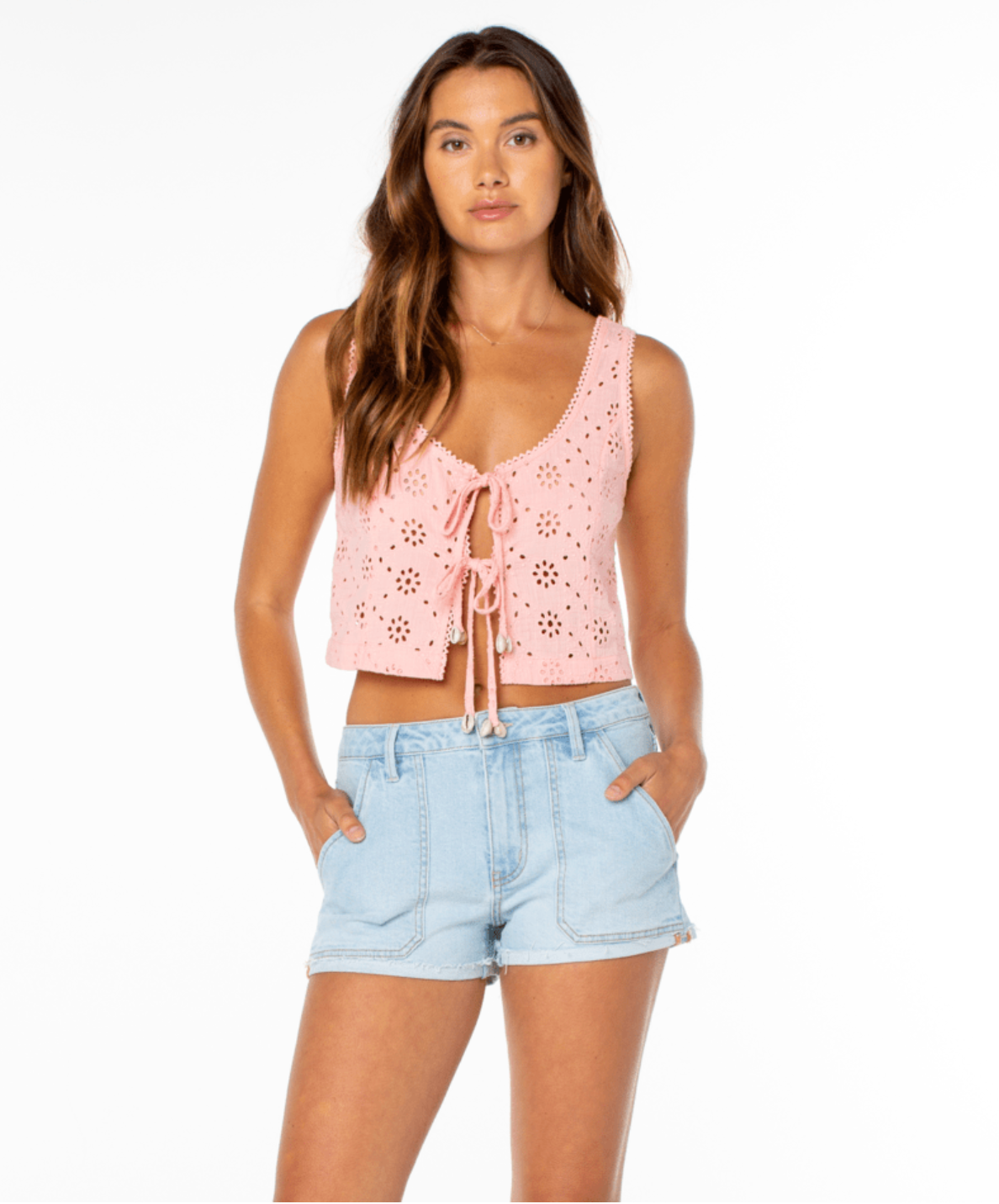 Kayla Eyelet Tank