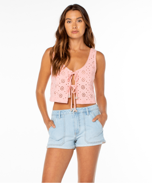 Kayla Eyelet Tank