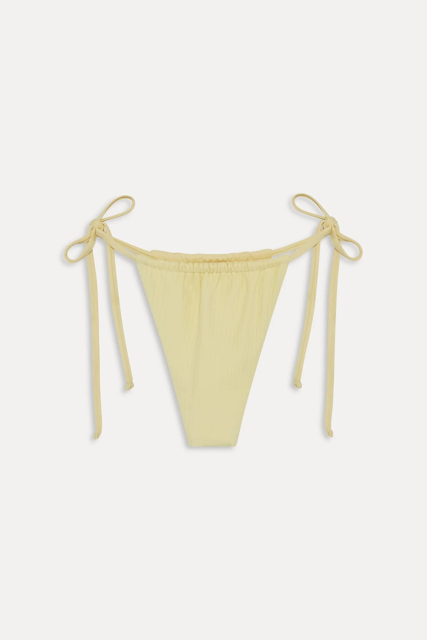 Frankies x JENNIE Tia ribbed tie-side cheeky bikini bottom