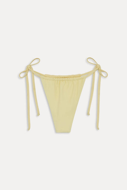 Frankies x JENNIE Tia ribbed tie-side cheeky bikini bottom