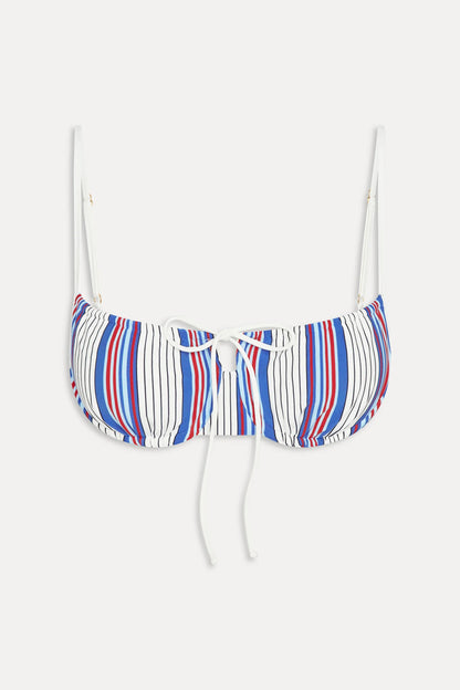 Vivienne Striped Underwire Bikini Top