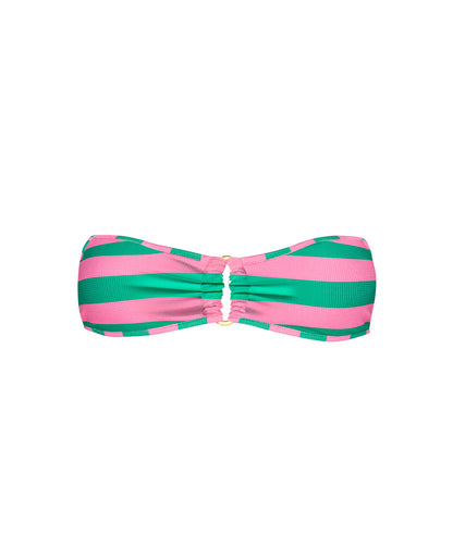Volley ring strapless bandeau bikini top by PQ Swim