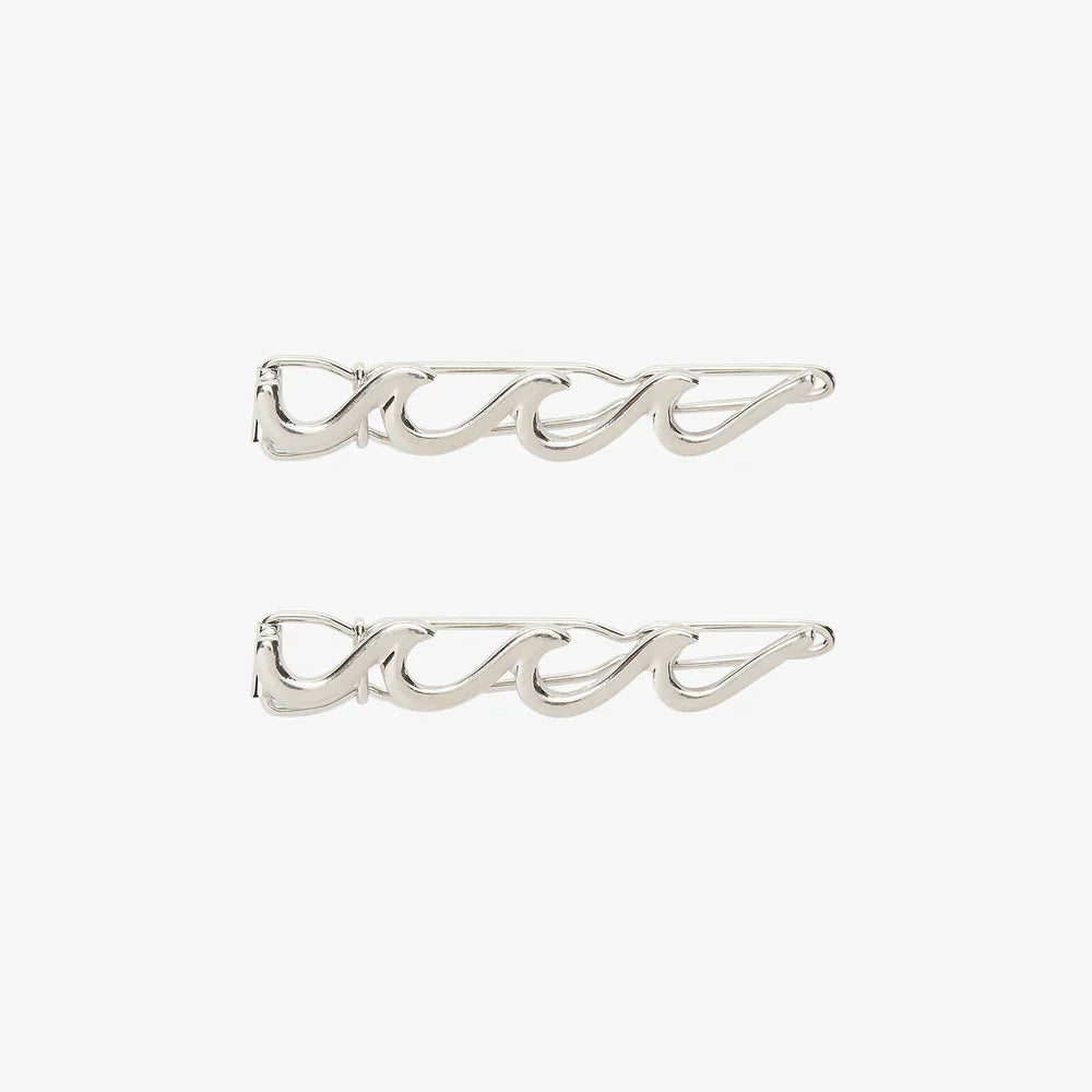 Wave Hair Barrette 2Pk