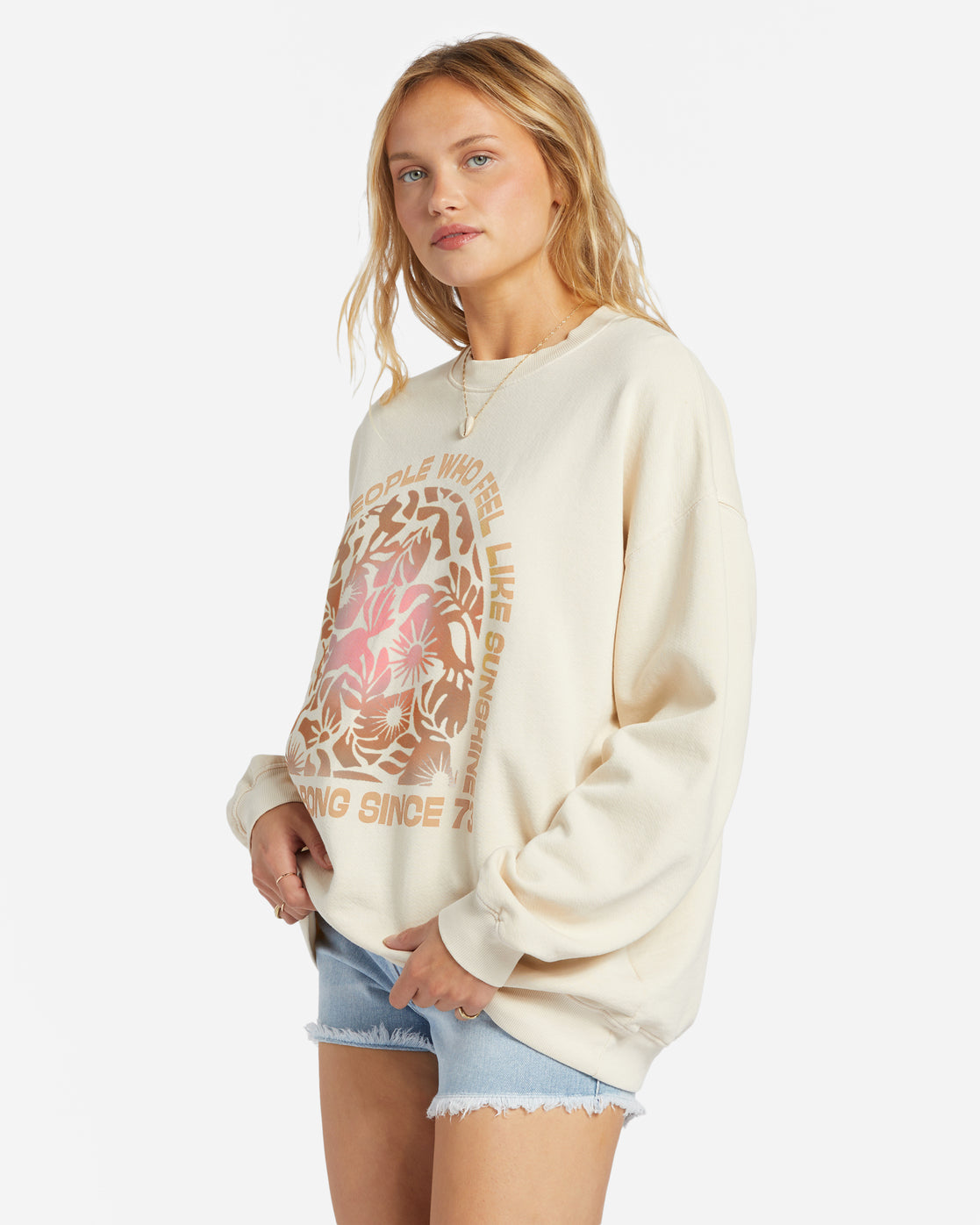 Ride In Oversized Crewneck Sweatshirt