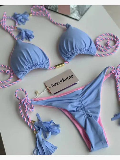 Sexy Micro Tie Side Bikini Bottom