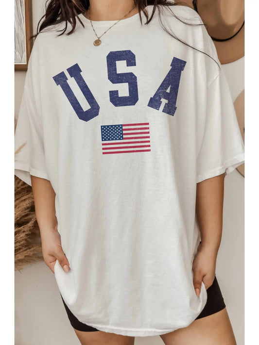 USA Oversized Graphic Tee