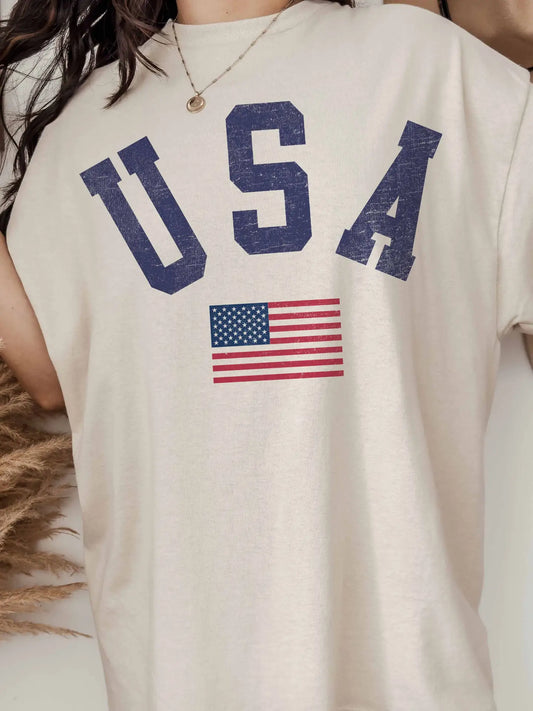 USA Oversized Graphic Tee