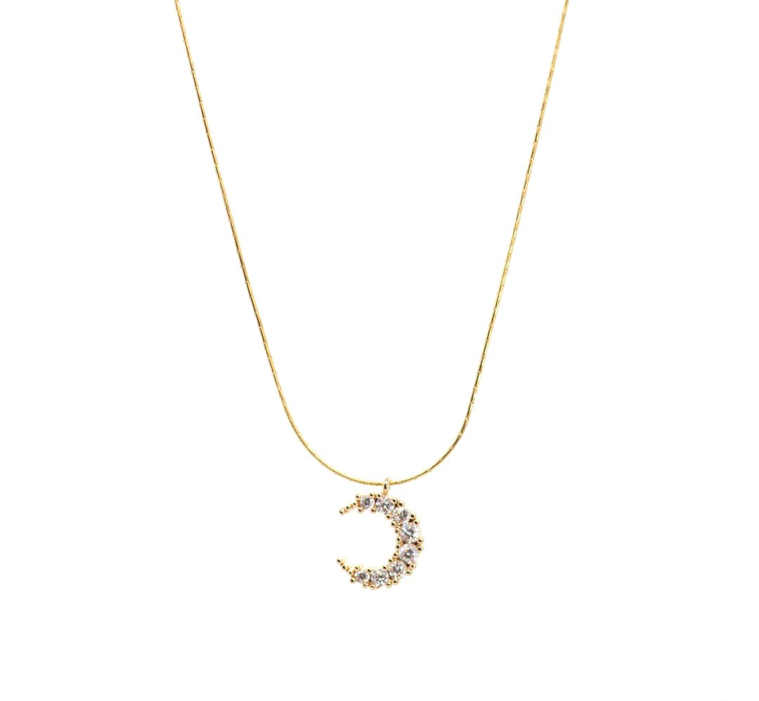 Sparkle Moon - Salty Pendants Necklace