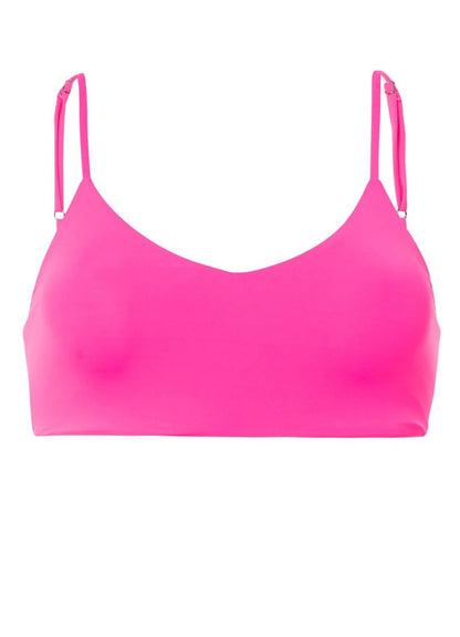 Radiant Pink Praia Bikini Top