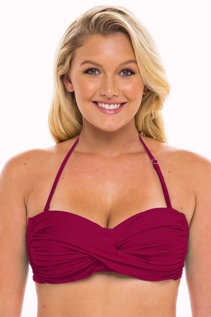 Curvy Large Cup Bandeau Bikini Top