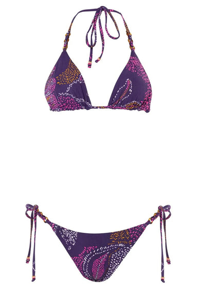 Batik Floral Balmy Rings Triangle Bikini Top
