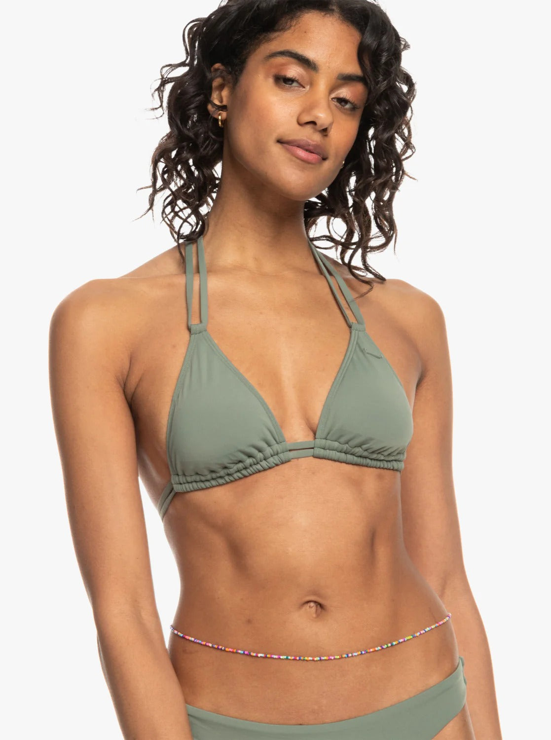 Solid Beach Classics Mini Tiki Tri Bikini Top