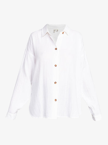 Morning Time Button Up Long Sleeve Top