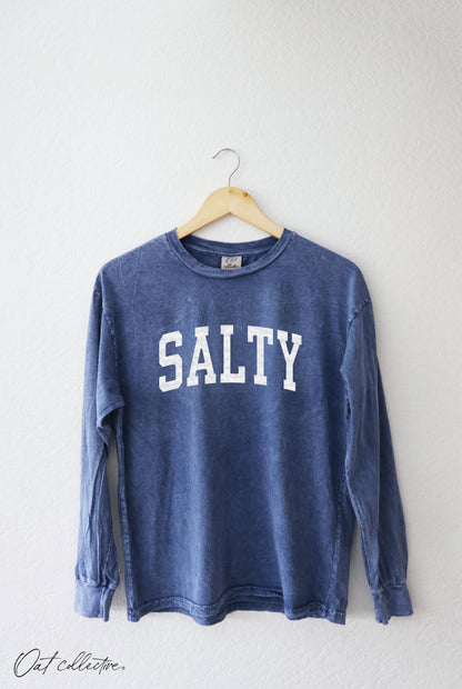 SALTY Mineral Washed Long Sleeve Graphic