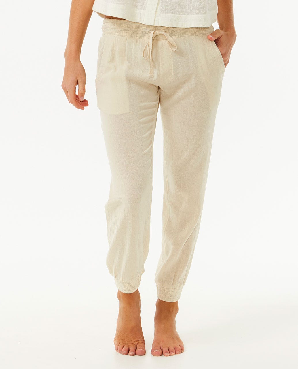 Classic Surf pant in Natural — front view, Rip Curl