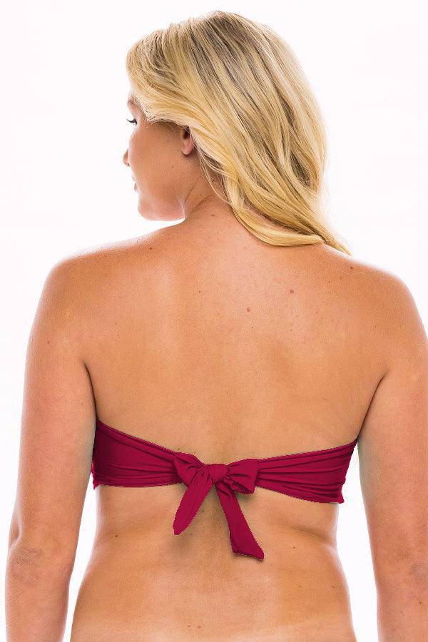 Curvy Large Cup Bandeau Bikini Top