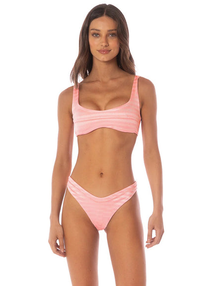 Strawberry Pink Hada High Leg Bikini Bottom