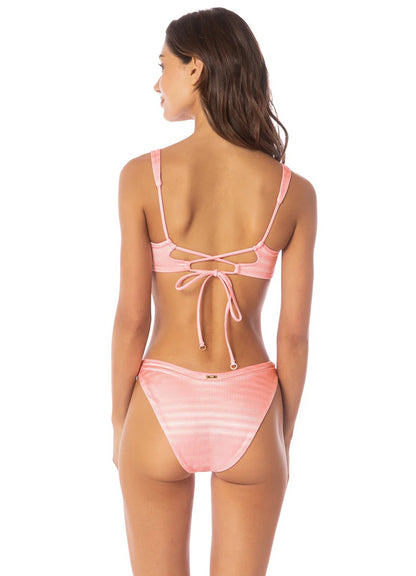 Strawberry Pink Hada High Leg Bikini Bottom