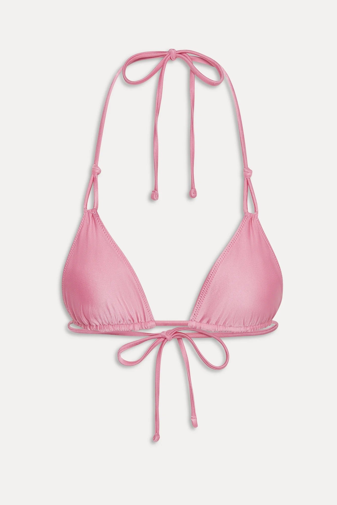 Ari Satin Triangle Bikini Top