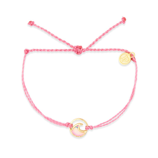 Ombre Wave Gold Charm Bracelet