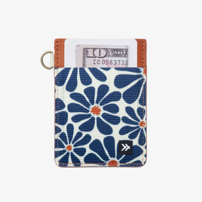 Thread Vertical Leather Wallet