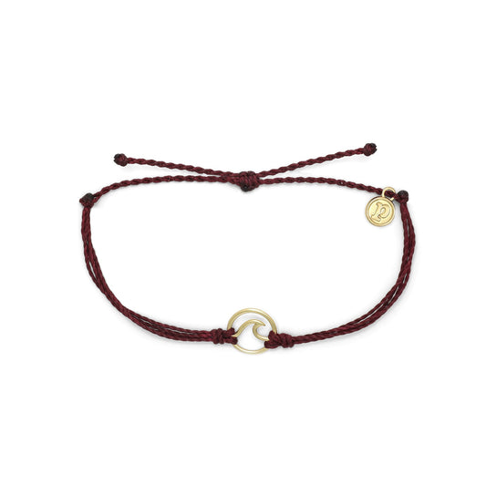 Gold Wave Charm Bracelet