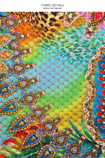 Sun Stones Ring Seamless Ruched Back Bikini Bottom