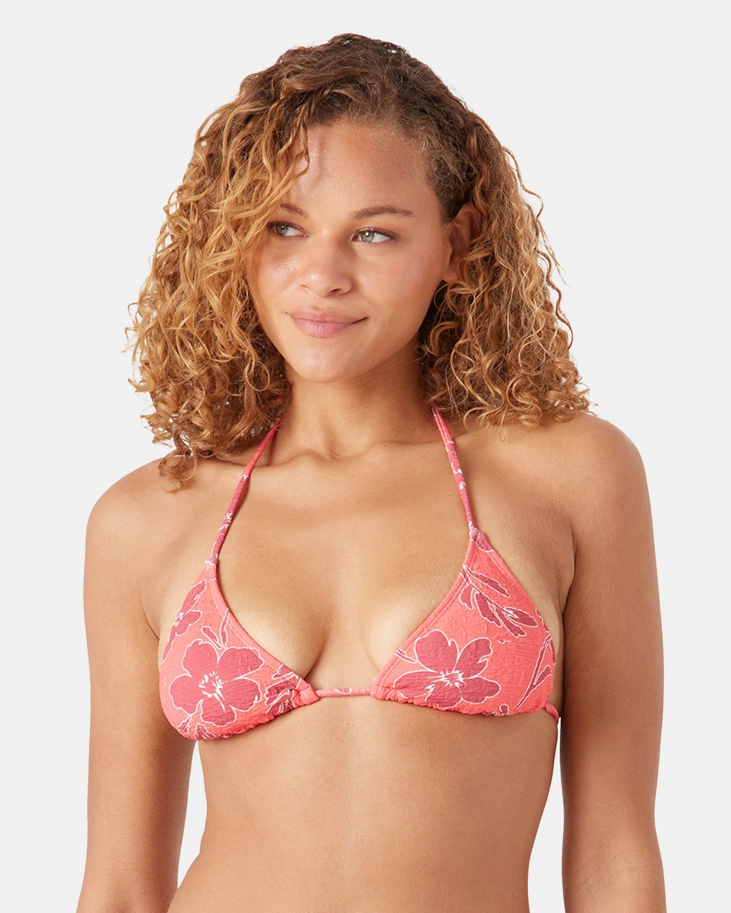 Garden Twirl Tiki Tri Bikini Top
