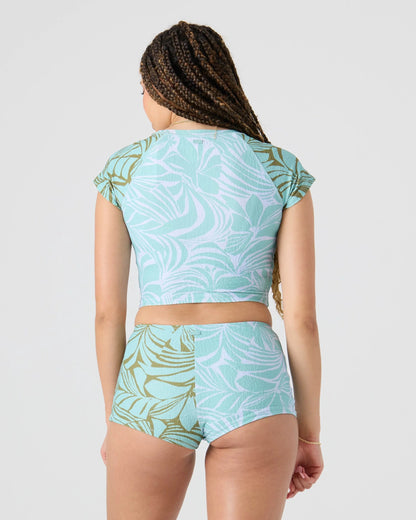 Sea Bloom crop rashguard by Roxy