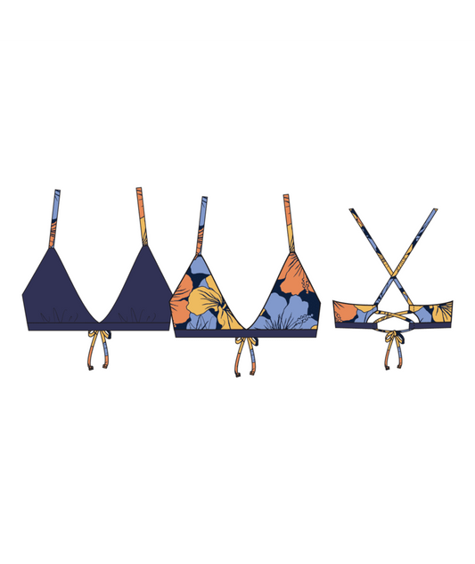 Surf Sport Tri Reversible Bikini Top