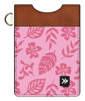 Thread Vertical Leather Wallet
